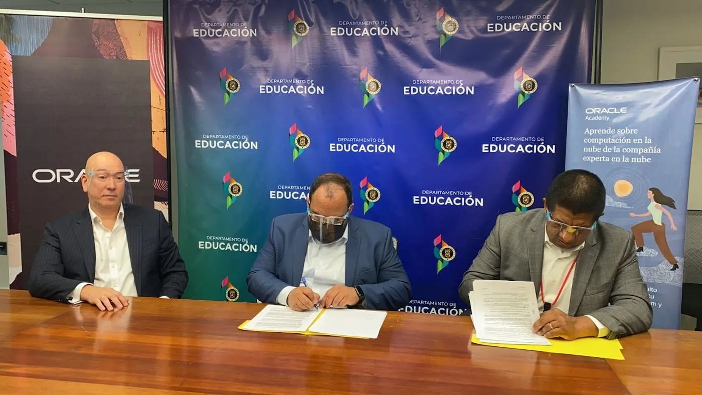 Departamento de Educación y Oracle Caribe renuevan alianza para formar a los desarrolladores del futuro