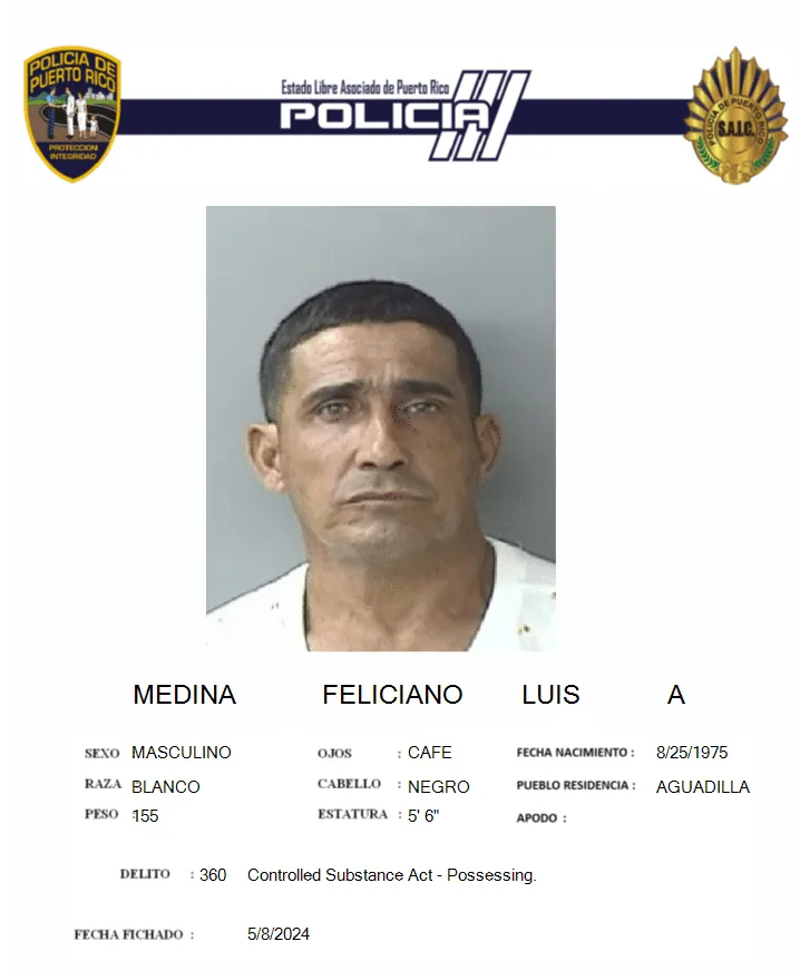 Arrestan a hombre en Aguadilla por posesión de crack bajo la Ley de Sustancias Controladas