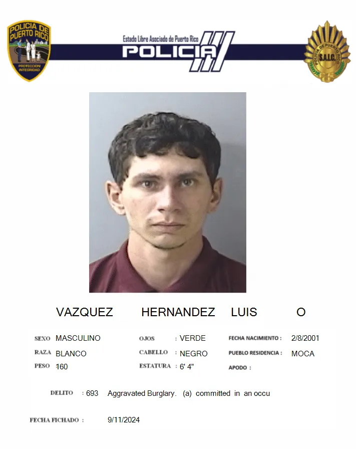 Tres arrestados por escalamiento en Moca: Detalles de la investigación y cargos radicados por la Fiscalía