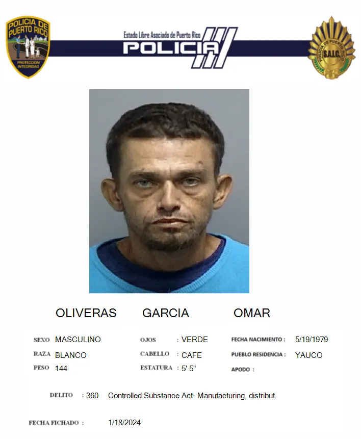 Radicación de cargos contra arrestados con drogas en Yauco