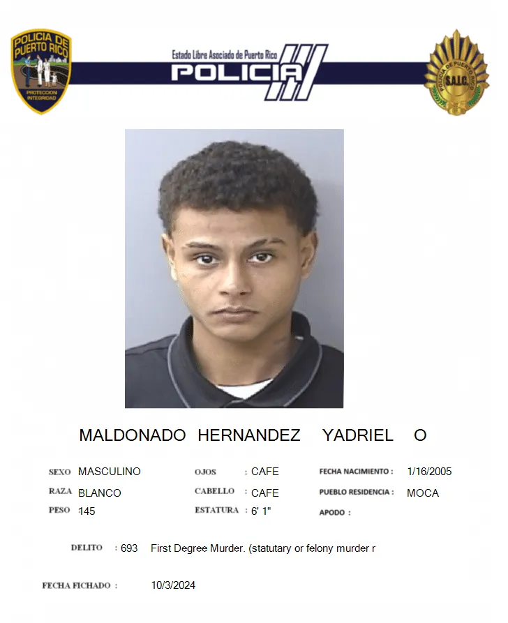 Radican cargos por Asesinato en Aguadilla: Joven de Moca bajo fianza otro con orden de arresto