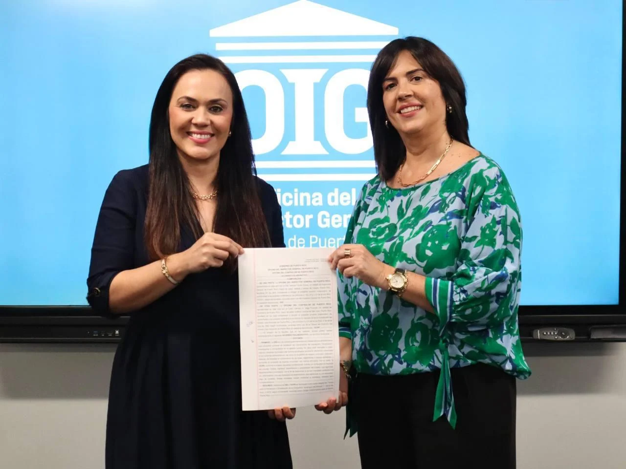 Contralora e Inspectora General sellan acuerdo histórico  para fortalecer la integridad y la fiscalización gubernamental