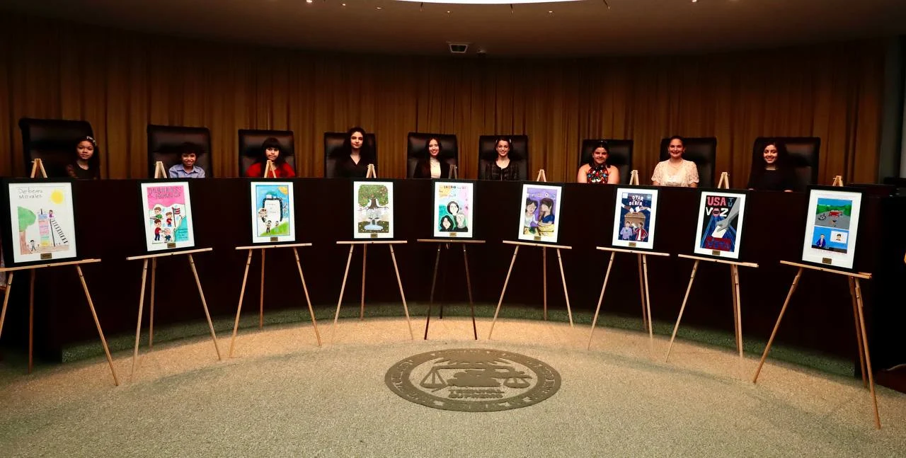 Reconocen el talento artístico y la conciencia ciudadana estudiantil en la primera edición del Certamen de Carteles del Poder Judicial