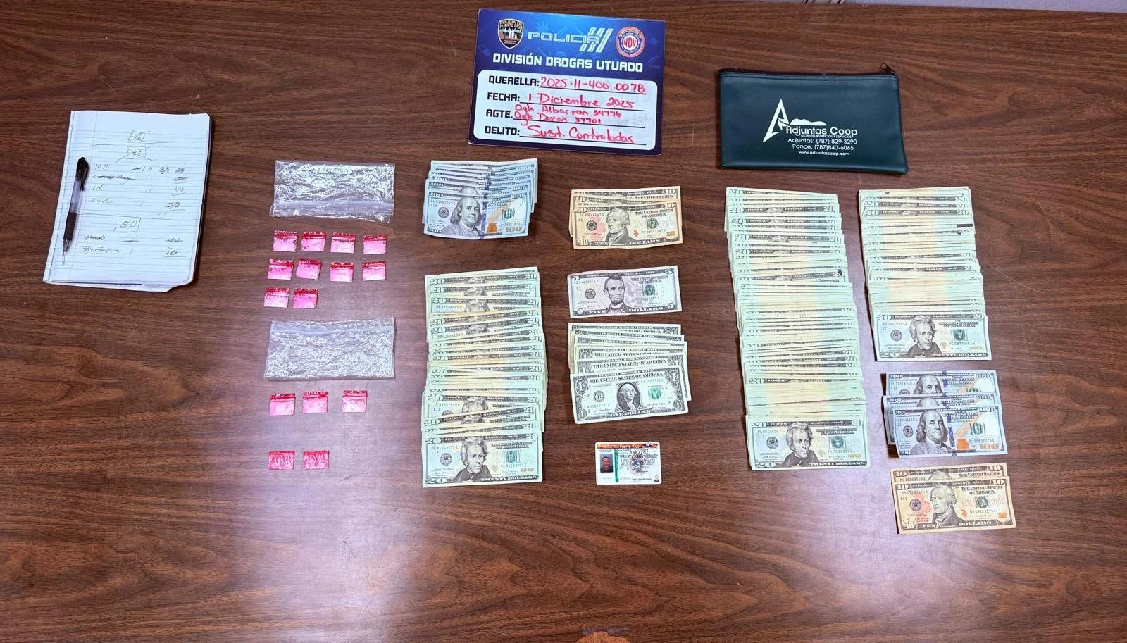 Allanamiento en la urbanización San Joaquín resulta en arresto y ocupación de sustancia y dinero