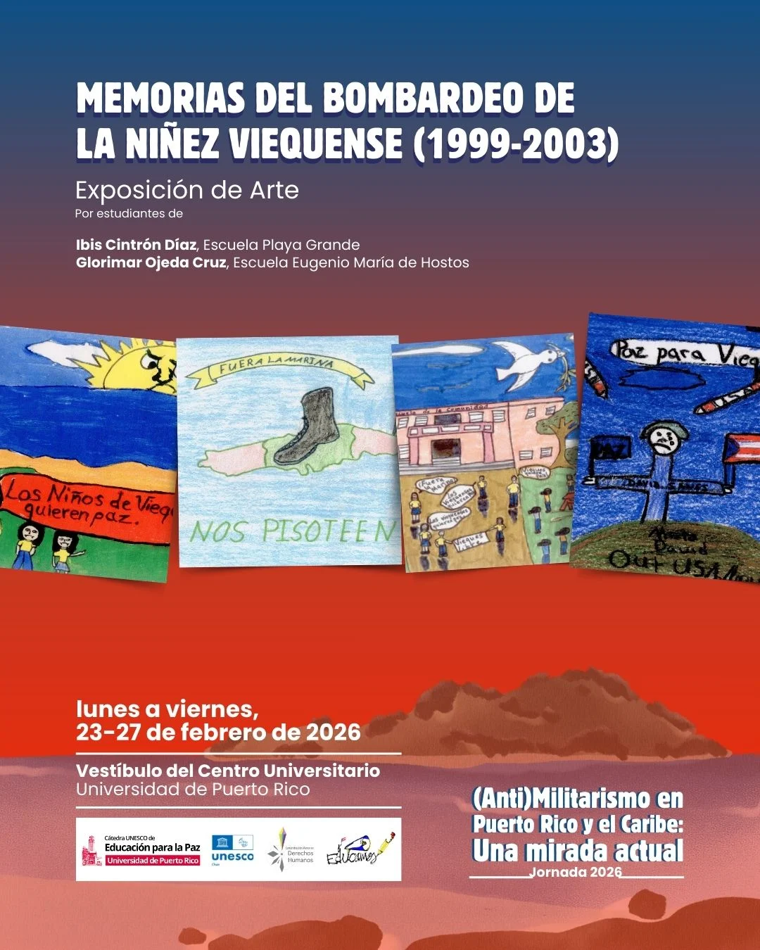 Jornada antimilitarista reunirá foros, documentales y exposición en la upr río piedras