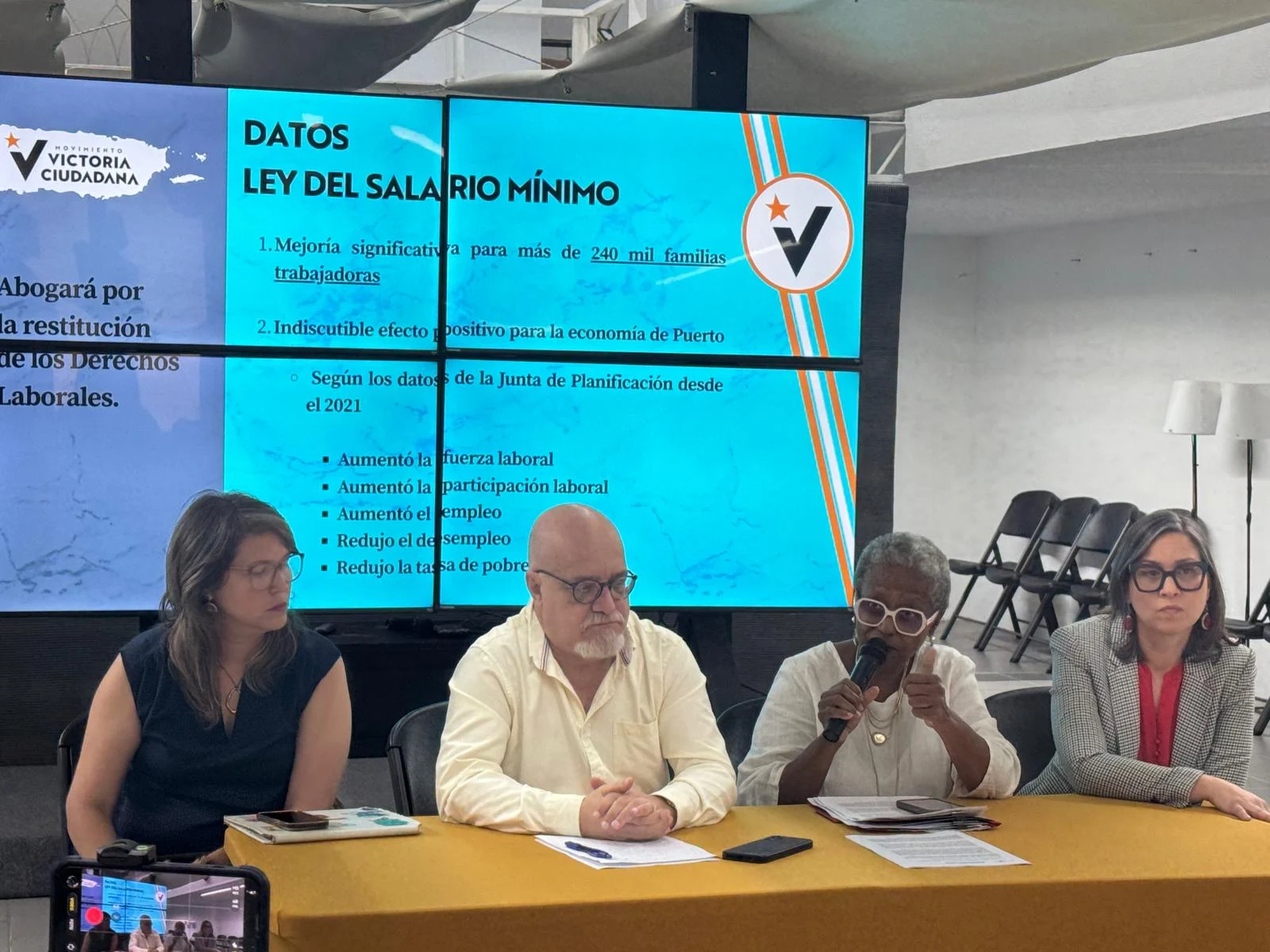 Victoria Ciudadana rechaza proyecto que deroga la Ley del Salario Mínimo