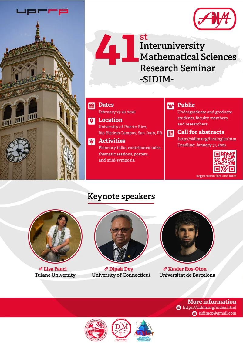 Facultad de Ciencias Naturales de la UPR será sede del encuentro matemático más importante que se celebra en Puerto Rico