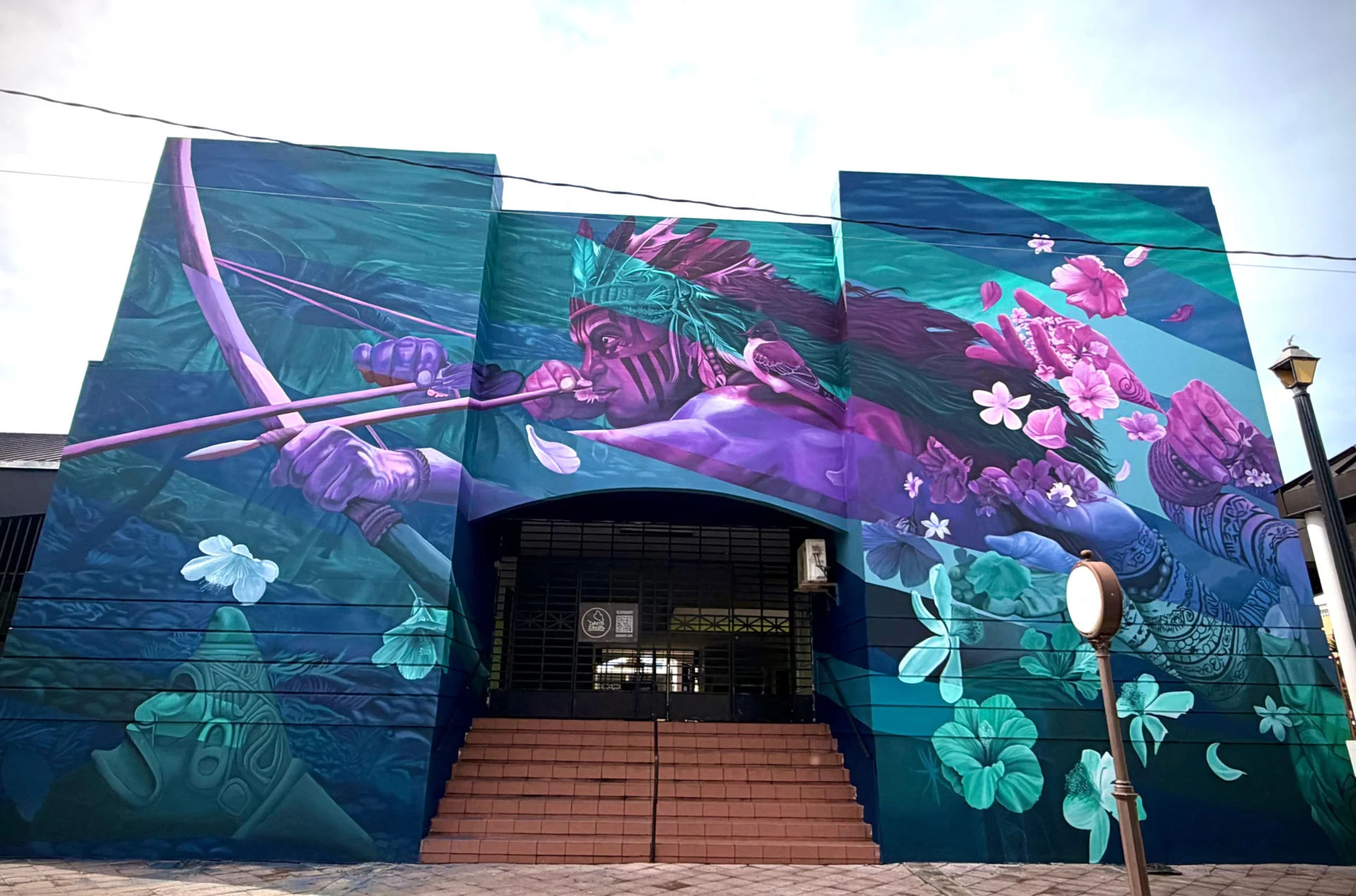 Aguada inaugura mural de gran escala en honor a su herencia taína