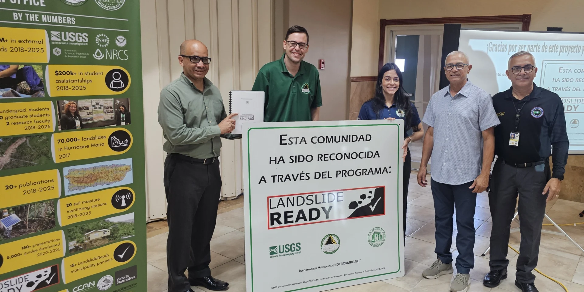 Municipio de Hormigueros logra certificación “Landslide Ready” para reforzar la seguridad comunitaria