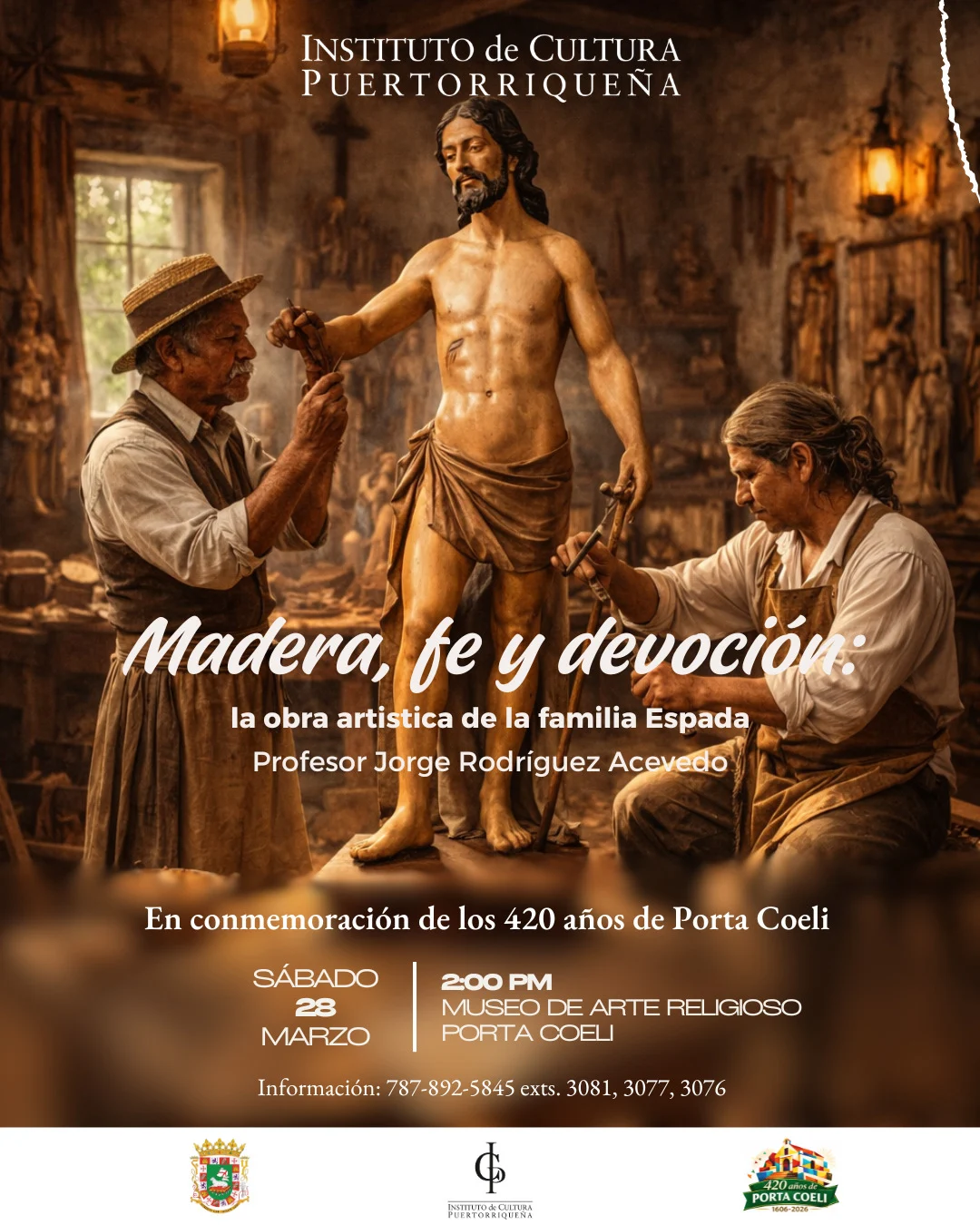Instituto de Cultura Puertorriqueña invita a conferencia sobre la obra artística de la familia Espada en Porta Coeli