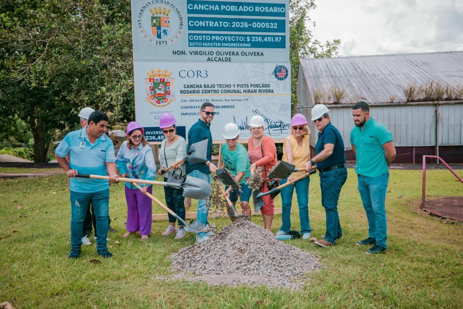 Alcalde de San Germán pone primera piedra, en varias obras municipales, con inversión de  más de $6 millones
