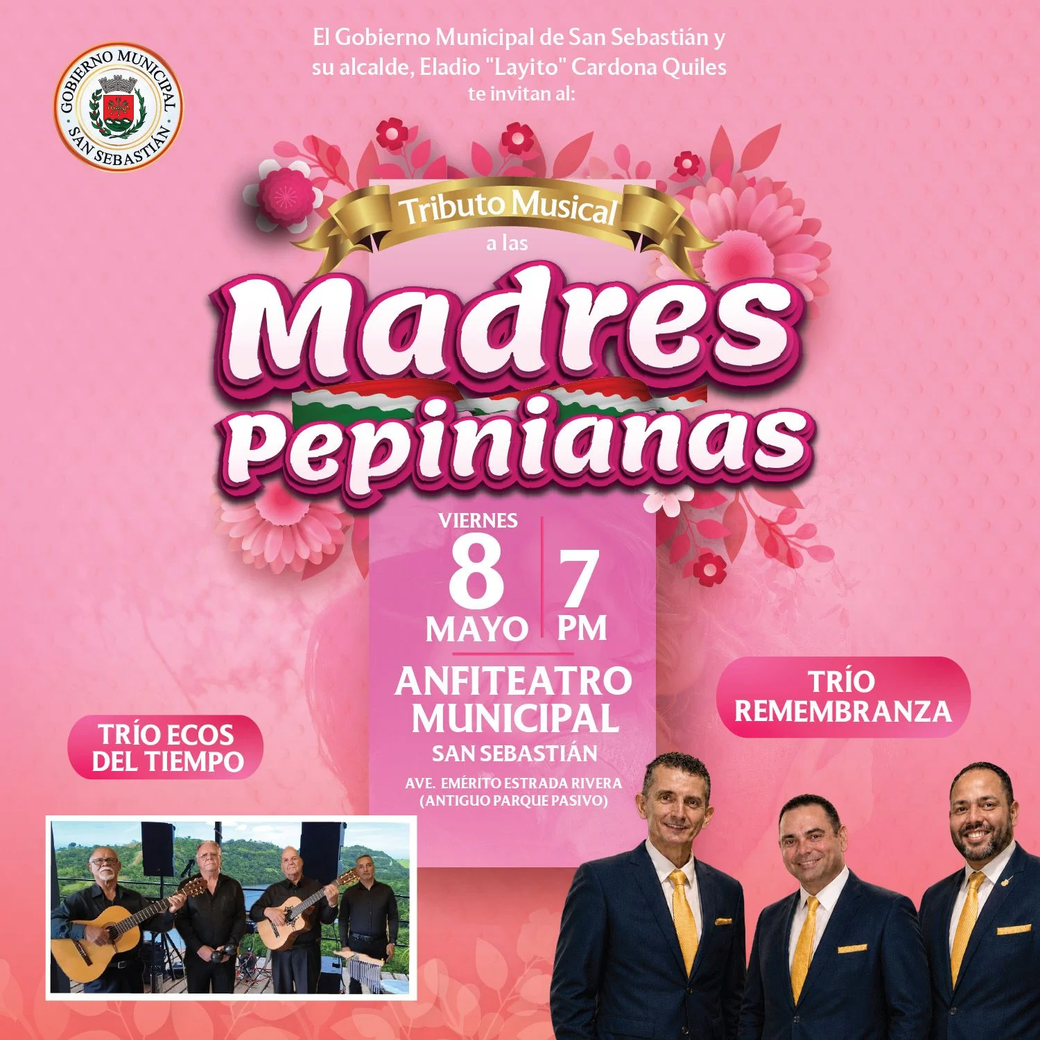 Municipio de San Sebastián celebrará a las Madres Pepinianas con tributo musical