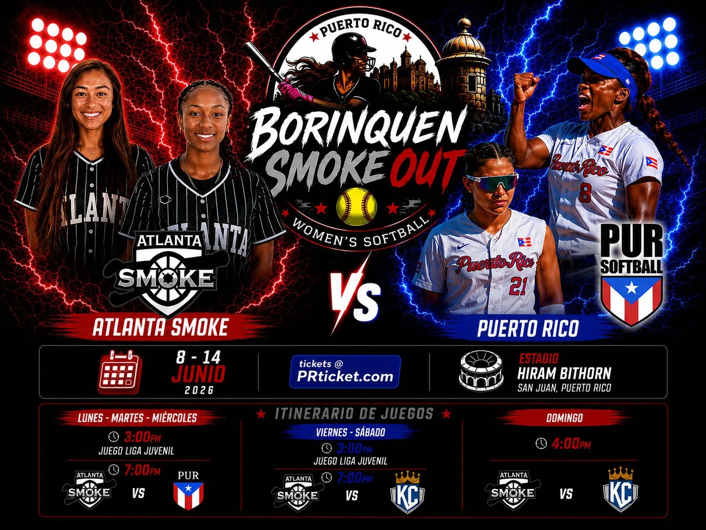 Puerto Rico será sede del Borinquen Smoke Out, uno de los eventos de softball  femenino profesional más importantes del verano