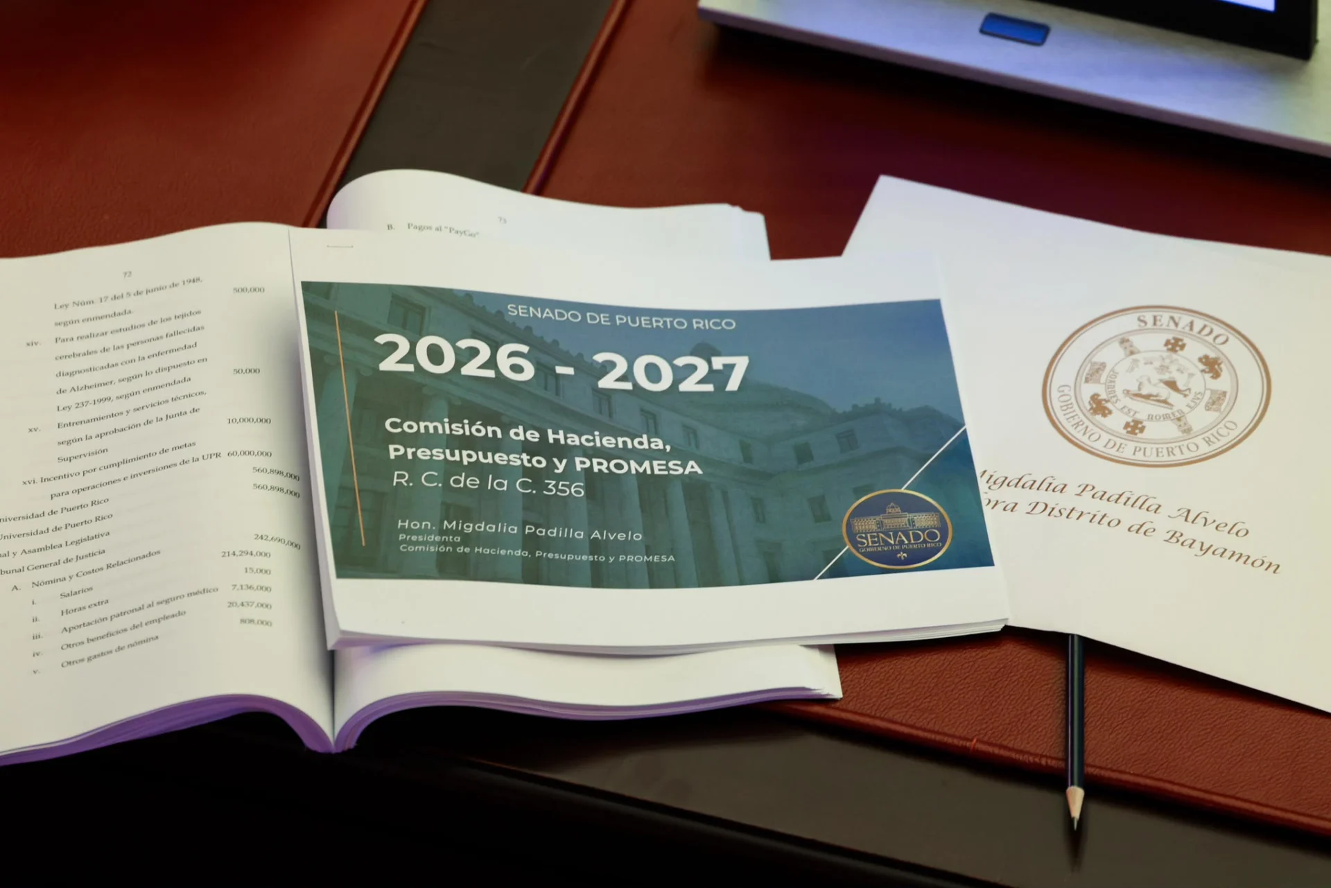 Senado aprueba con enmiendas presupuesto operacional de $13,180 millones para el año fiscal 2026-2027