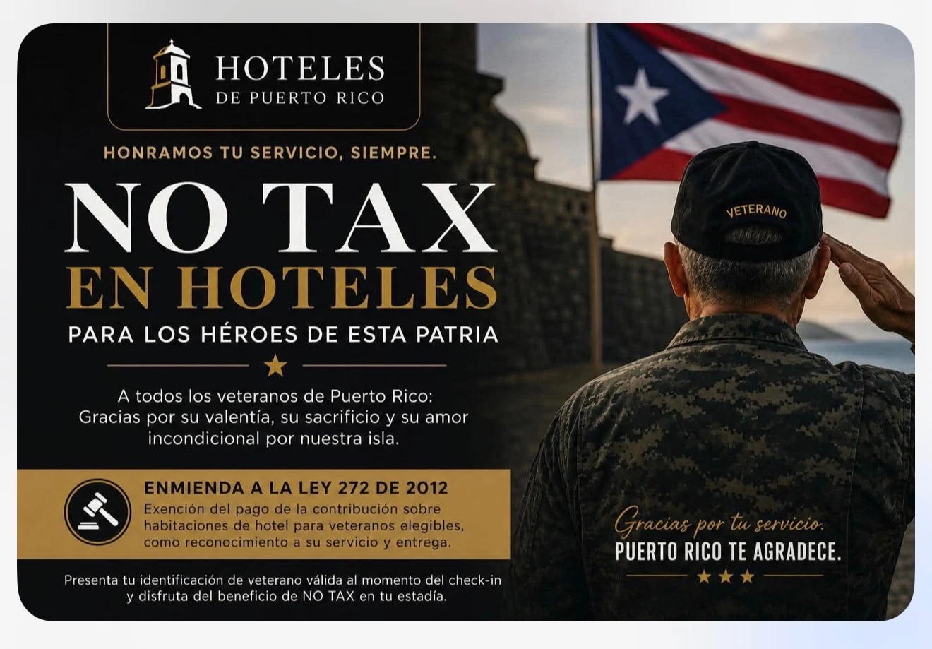 Alerta sobre falsa información de descuentos hoteleros para veteranos