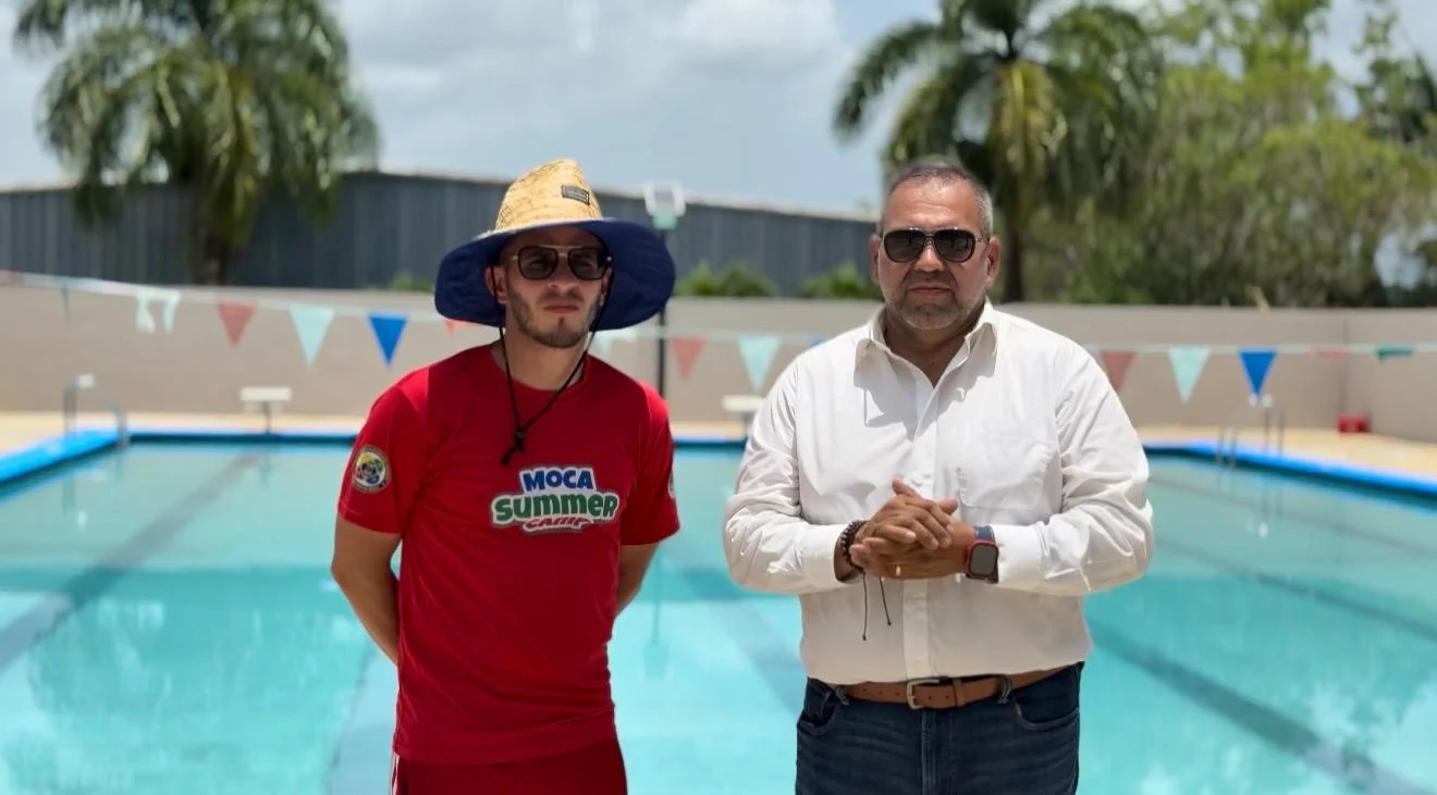 Adelantada la reconstrucción de la piscina de Moca