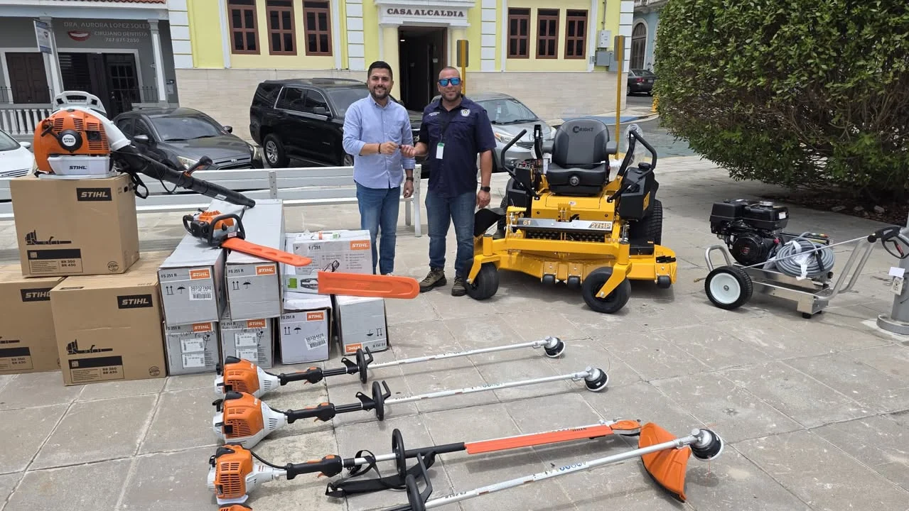 Nuevo equipo para el Departamento de Ornato municipal de Ciales