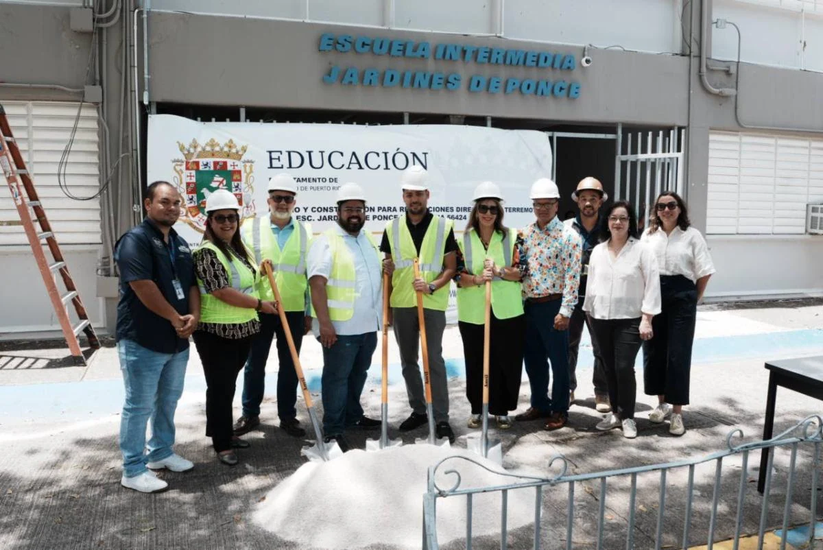 Departamento de Educación comienza reconstrucción de la Escuela Intermedia Jardines de Ponce