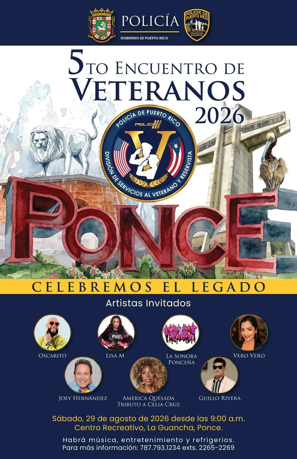Policía de Puerto Rico celebrará su Quinto Encuentro de Veteranos en Ponce