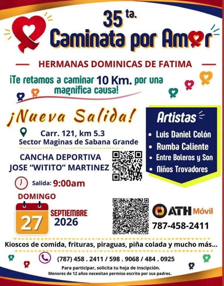 Caminata por Amor unirá a Sabana Grande y Guánica en su edición 35