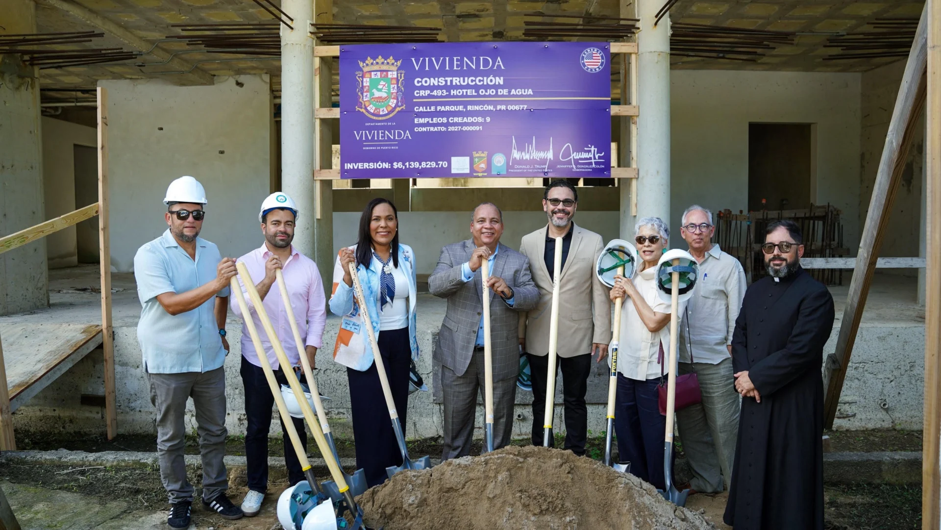 Vivienda coloca primera piedra del Hotel Ojo de Agua con inversión de $6.1 millones